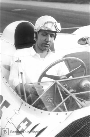 Karl Ludvigsen at the wheel of a 