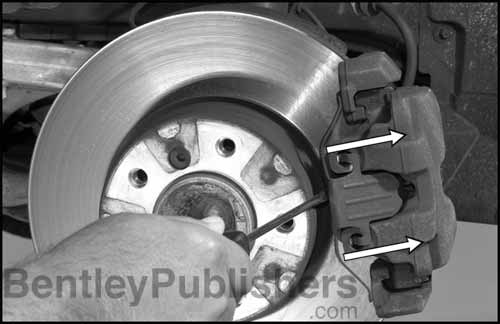 Detailed brake pad and rotor service