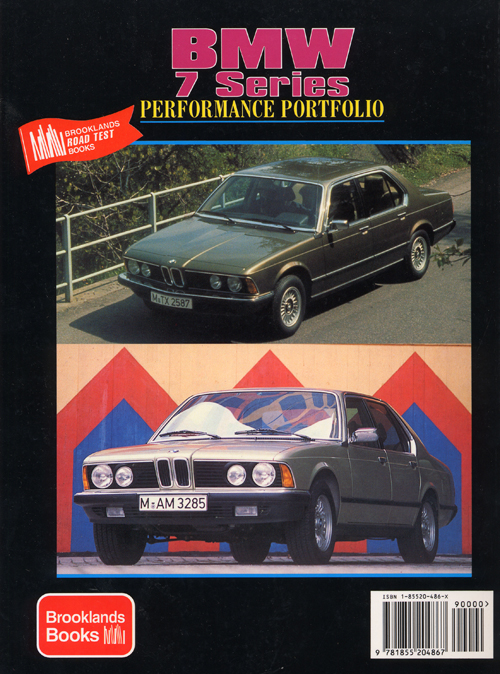 BMW 7 Performance Portfolio: 1977-1986? back cover