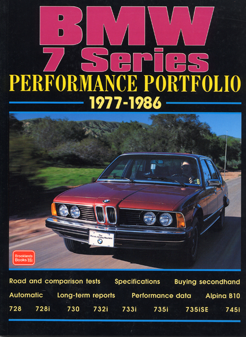 BMW 7 Series Performance Portfolio: 1977-1986  front cover
