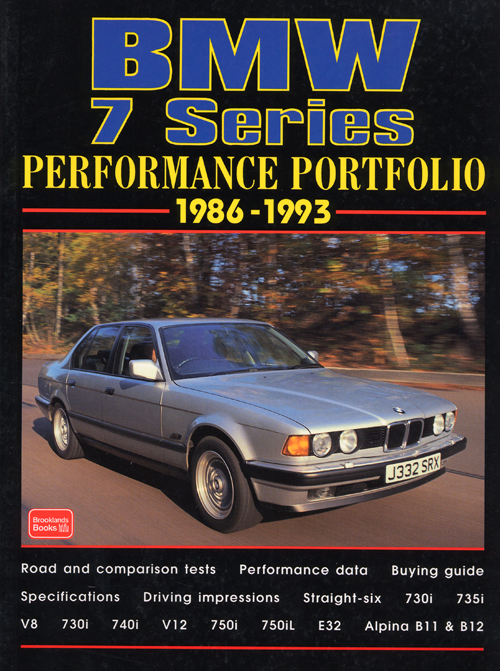 BMW 7 Series Performance Portfolio: 1977-1986  front cover