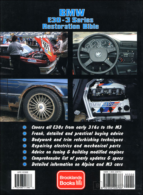 BMW E30 - 3 Series Restoration Bible back cover