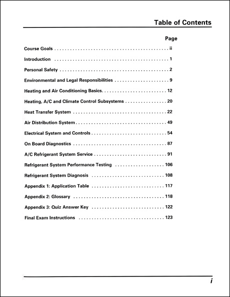 Audi Heating, Air Conditioning and Climate Control Systems Operation and Diagnosis Technical Service Training Self-Study Program Table of Contents