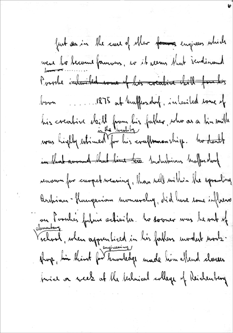 Original manuscript, handwritten by K.B. Hopfinger - 6 of 6