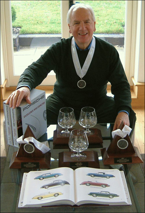 Karl Ludvigsen and his International Automotive Media Awards.