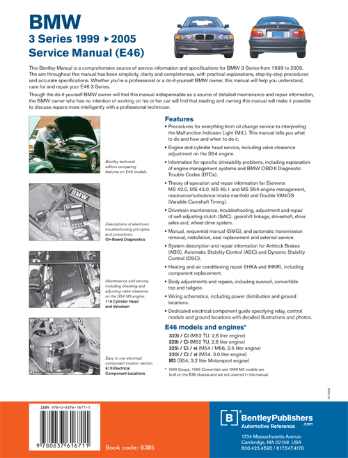 BMW 3 Series Service Manual: 1999-2005 back cover
