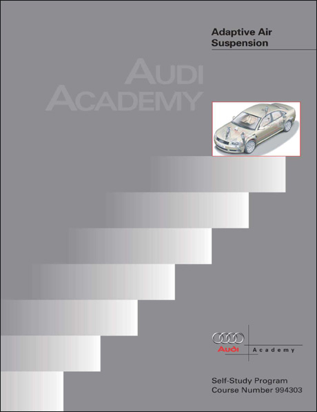 Audi A8L Adaptive Air Suspension Technical Service Training Self-Study Program Front Cover