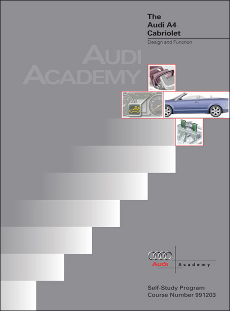 Audi A4 Cabriolet Design and Function Technical Service Training Self-Study Program Front Cover