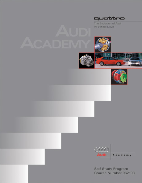 Audi quattro The Evolution of All-Wheel Drive Technical Service Training Self-Study Program Front Cover