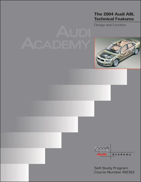 Audi A8L 2004 Technical Features Technical Service Training Self-Study Program Front Cover