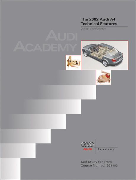 Audi A4 2002 Technical Features Design and Function Technical Service Training Self-Study Program Front Cover