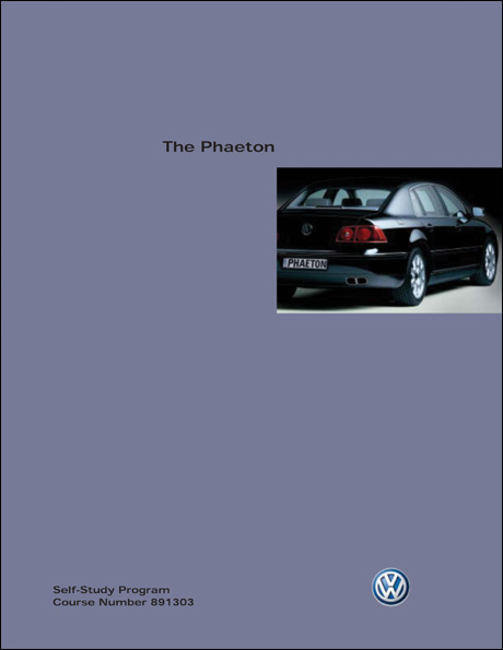 Volkswagen Phaeton Technical Service Training Self-Study Program Front Cover