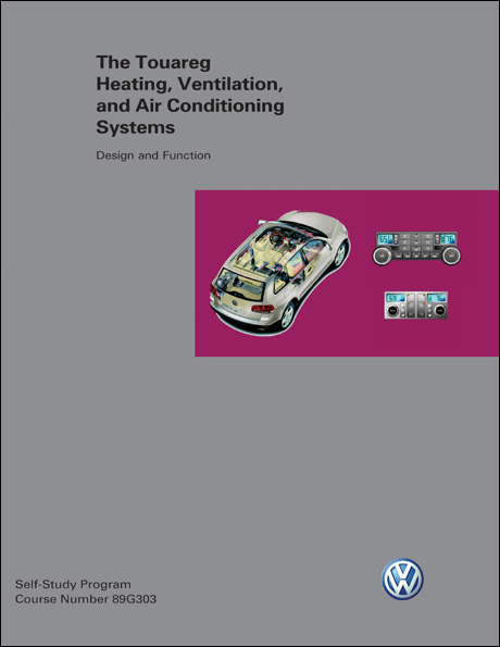Volkswagen Touareg Heating, Ventilation, and Air Conditioning Systems Design and Function Technical Service Training Self-Study Program Front Cover