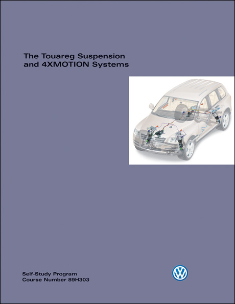 Volkswagen Touareg Suspension and 4XMOTION Systems Technical Service Training Self-Study Program Front Cover