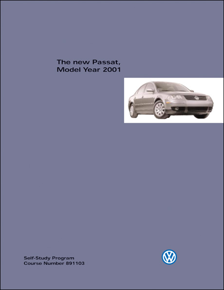 Volkswagen Passat, Model Year 2001 Technical Service Training Self-Study Program Front Cover