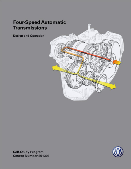 Volkswagen Four-Speed Automatic Transmissions Design and Operation Technical Service Training Self-Study Program Front Cover
