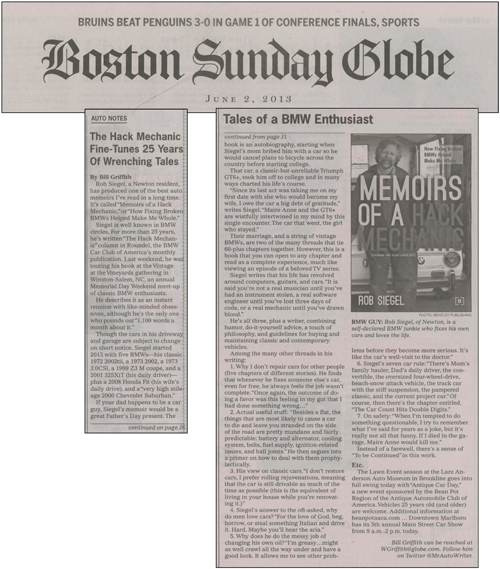 The Boston Globe review - June2, 2013