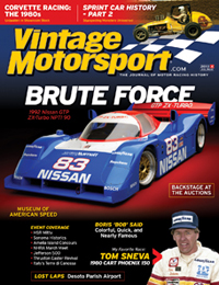 Vintage Motorsport cover, July/August 2013