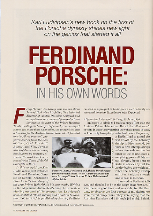 Porsche Panorama - July 2008 - excerpt page 1