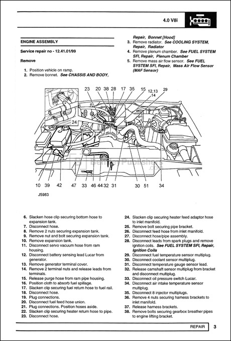 2000 Range Rover Repair Manual