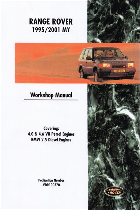 Range Rover Official Workshop Manual: 1995-2001 front cover