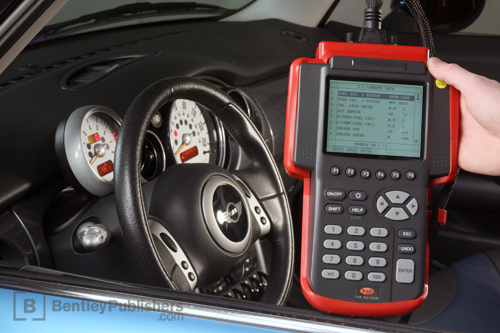 An OBD-II scan tool is invaluable for on-board diagnostics, such as clearing fault codes, and resetting the Check Engine light.