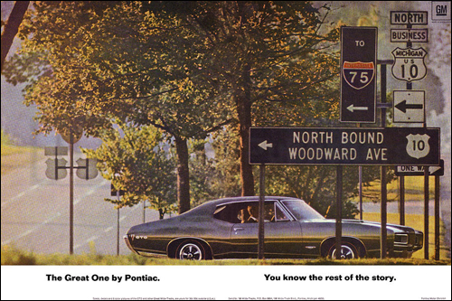 The infamous Woodward Avenue ad.