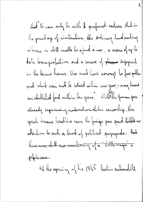 Original manuscript, handwritten by K.B. Hopfinger - 2 of 6