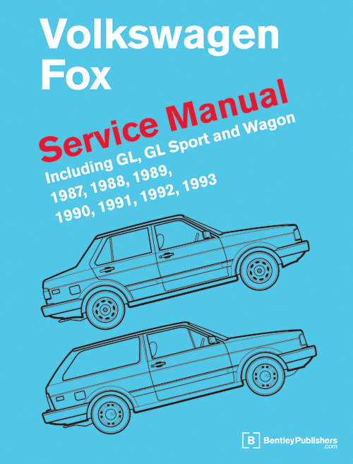 Volkswagen Fox Service Manual: 1987-1993 - front cover
