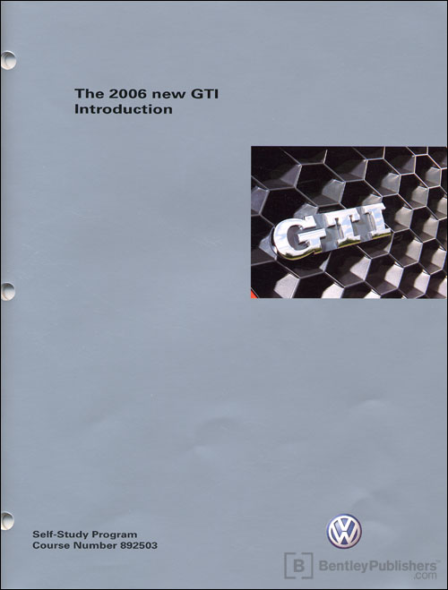 The 2006 new GTI Introduction Self-Study Program front cover